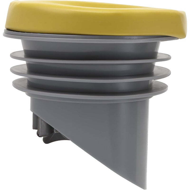 KH866 Toilet Leak-Proof Rubber Seal Drain Pipe Sealing for Ring, Toilet Flange Wax for Ring with Backflow Prevention Valve, Fits 3.2-4 inch Waste Lines, Toilet Flange Sealing for Ring Check Valve (Grey) - Image 1