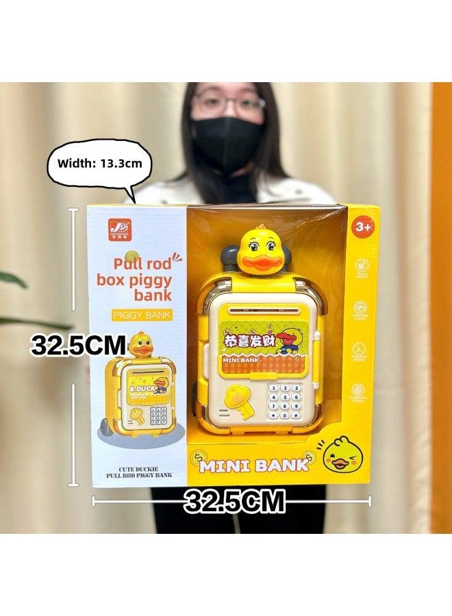 Children's Piggy Bank Toy Trendy Graffiti Bear Piggy Bank Toy Big Gift Box Suit Agency Renewal Gift-Color:037—h1 [2 Colors Random] Backpack Piggy Bank - Image 5
