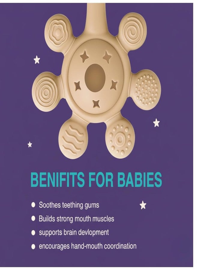 NVS KIDS Teether for Baby | Musical Rattle Teethers for 3 to 24 Months | Silicone Rattle Teether | BPA-Free for Easy Teething | Jhunjuna, Baby Feeding Toys (Purple) - Image 4