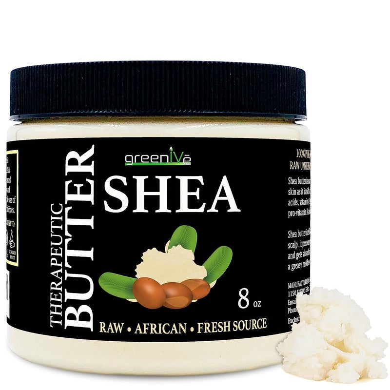 GreenIVe Shea Butter Raw 100 Pure Organically Grown Ivory Shea for Moisturizing or DIY Butters Lotions Soaps