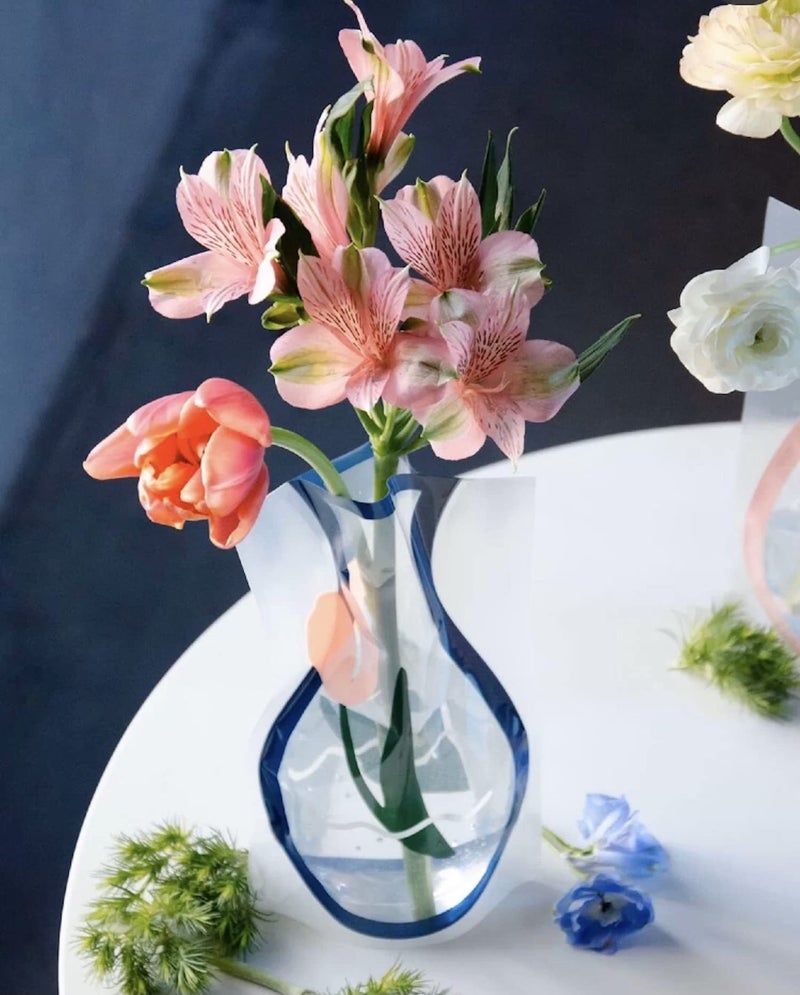BLOFLO STU BLOFLO Collapsible Flower Vase, Foldable Vase, Expandable Vase, Plastic Flower Vases, Removable Flower Vases for Centerpieces, Contemporary DÃ©cor for Home Office Wedding (Set of 6) - Image 3