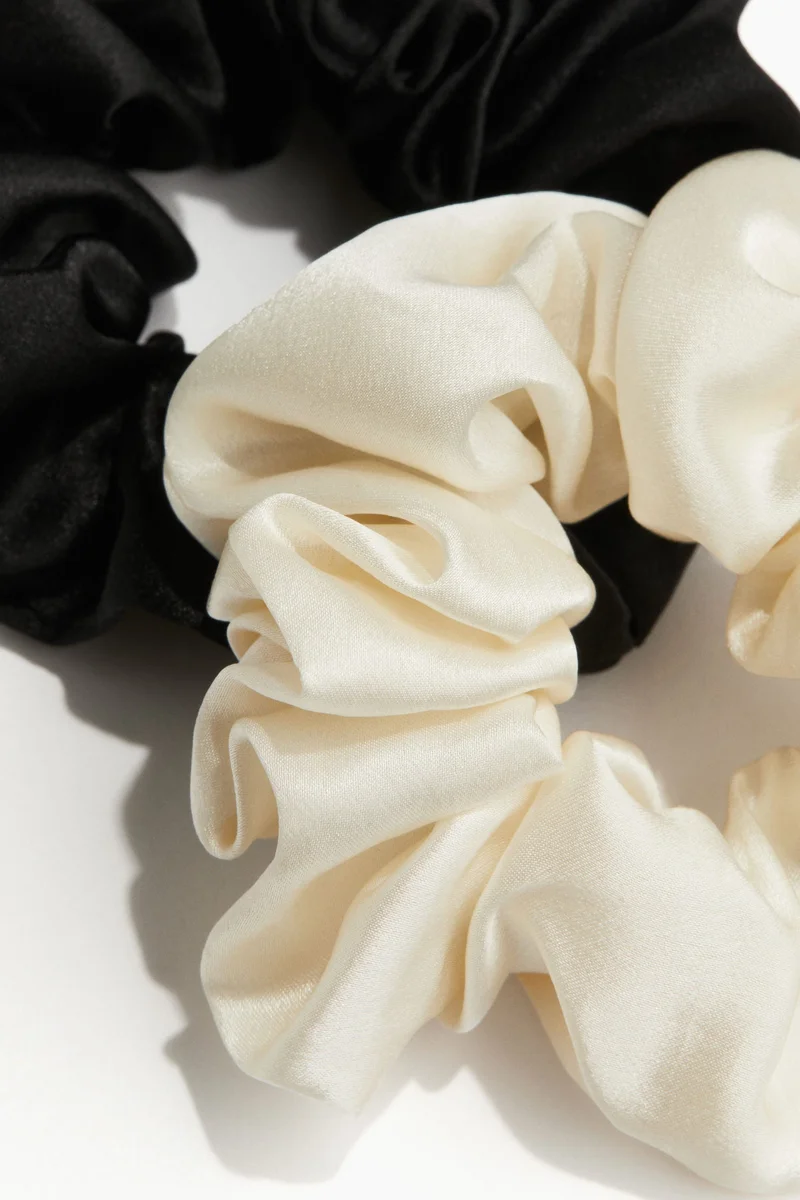 H&M 2-pack silk scrunchies