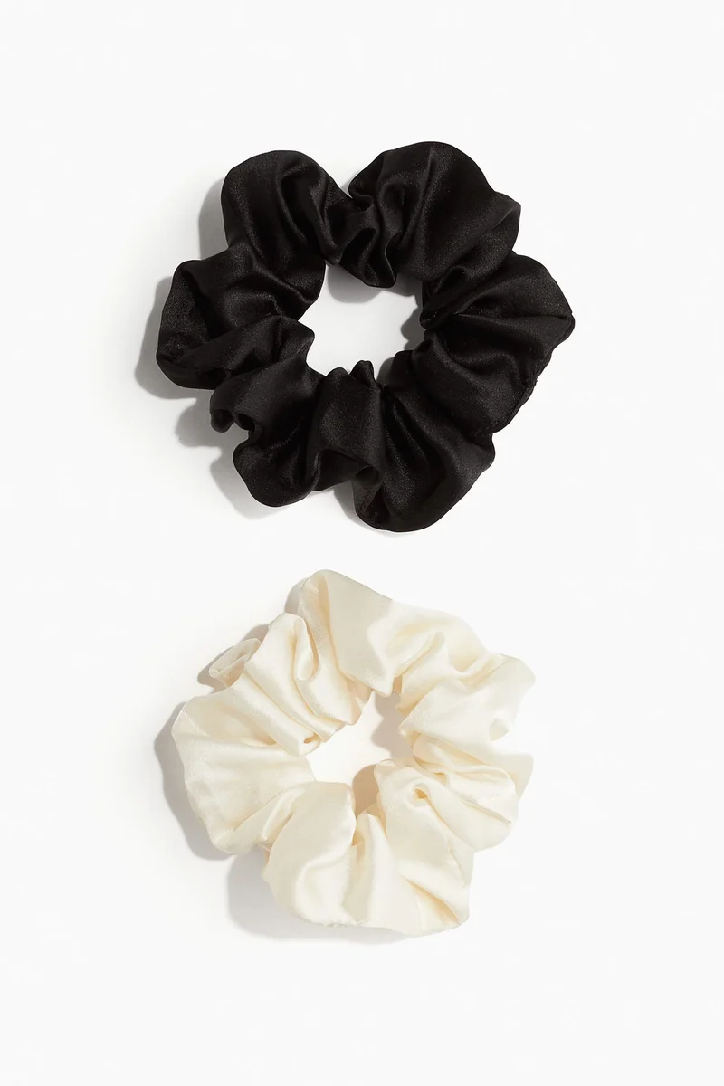 H&M 2-pack silk scrunchies