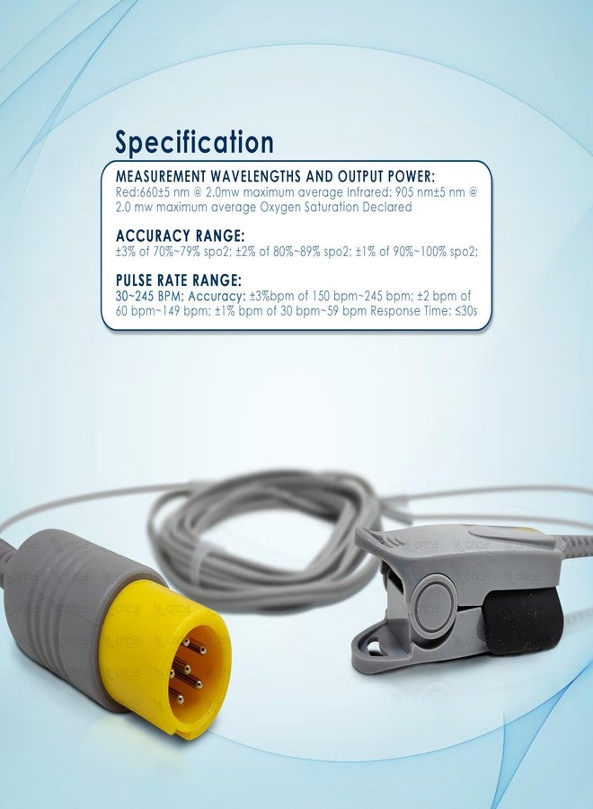OTICA Original Spo2 Probe for CMS5100,CMS8000 (Adult) - Image 5