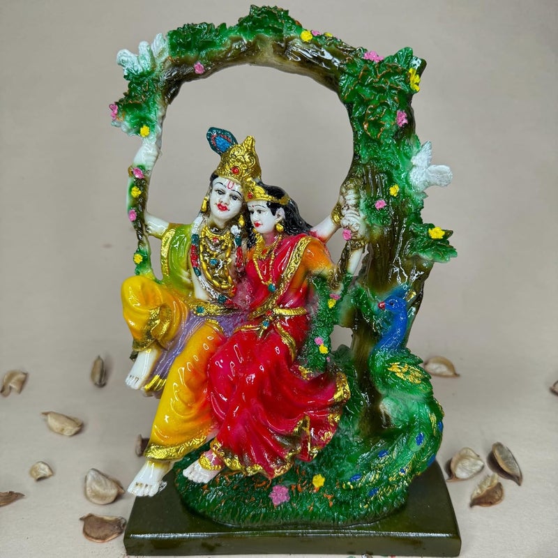 Northland Radha Krishna Murti for Home Decor Mandir Temple Pooja Room Office Radha Krishna idol for Home Radha Krishna Figurine Radha Krishna Idol for Gift Radha Krishna Statue Radha Krishna Showpiece - Image 1