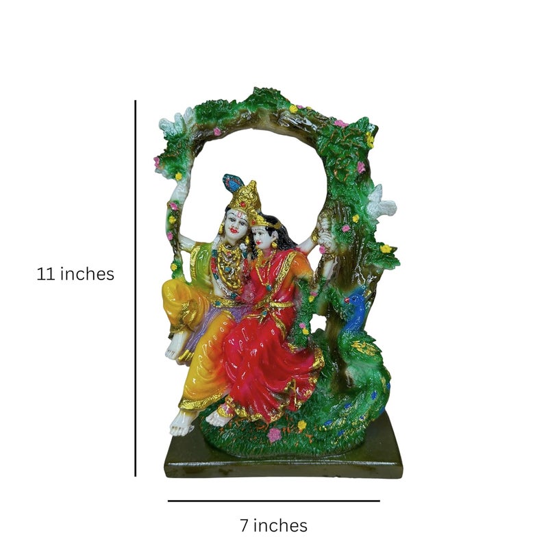 Northland Radha Krishna Murti for Home Decor Mandir Temple Pooja Room Office Radha Krishna idol for Home Radha Krishna Figurine Radha Krishna Idol for Gift Radha Krishna Statue Radha Krishna Showpiece - Image 2