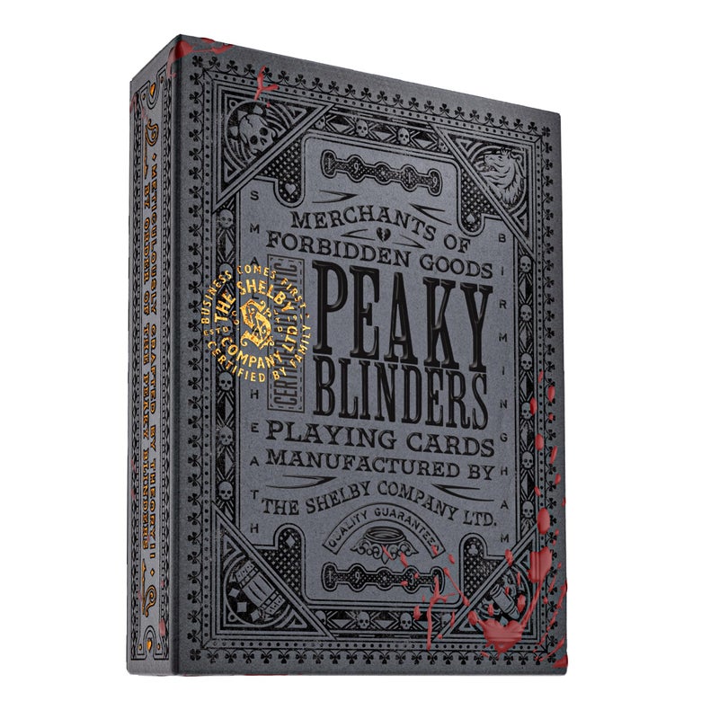 Theory11 بطاقات لعب Peaky Blinders من theory11 - مجموعة فاخرة مرخصة رسميًا مع بطاقات قابلة للجمع بتصميم من الذهب العتيق وبارز للمس لعشاق اللعبة واللاعبين - Image 1
