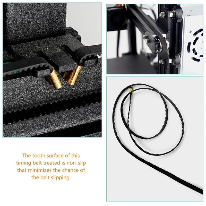 Alipis 10 Rolls Non Slip Rubber Timing Belt for Printers CNC Mechanical Transmissions - Image 3
