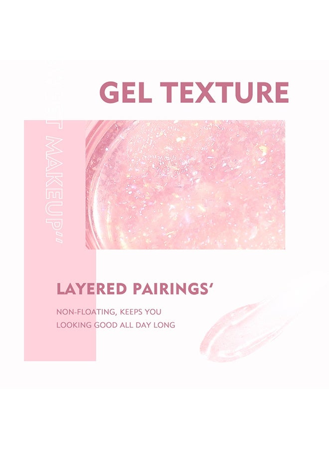 pudaier Highlighting Glassy, Clear Highlighting Blush For Cheek Moisturizing Blush And Lips Balm Color Changing Blush Multi Use Cream Liquid Waterproof Gel For Cheeks And Lips Glossy Shiny Finish Makeup Blush 01#CLEAR BLUSH - Image 3