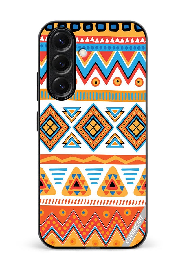 VR CREATIVE Protective Case Cover For Samsung Galaxy S25 Mandala Design Multicolour