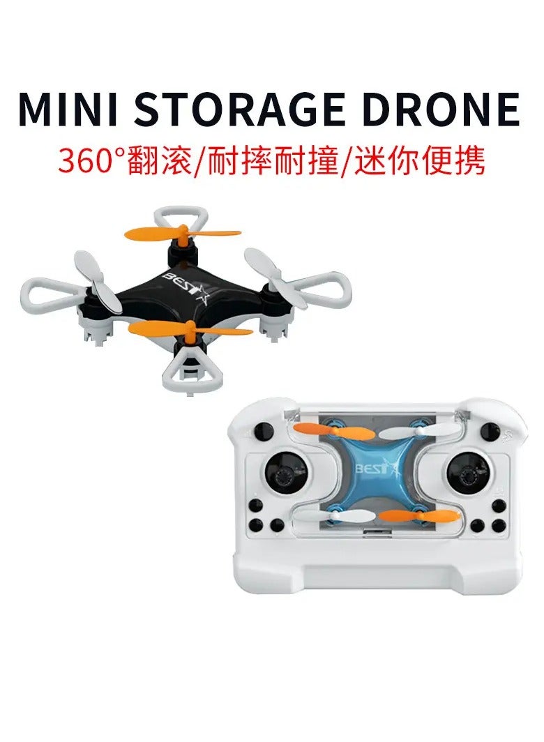 Mini Drone quadcopter remote control airplane high fall resistance toy (black)  - Image 3