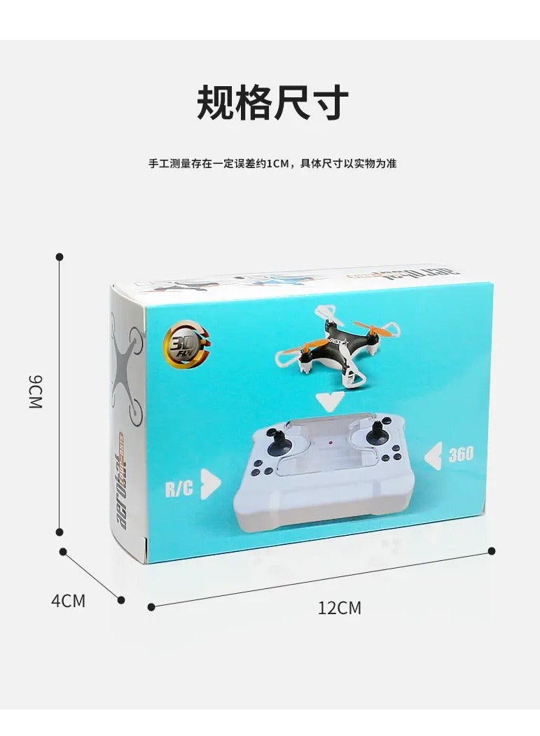 Mini Drone quadcopter remote control airplane high fall resistance toy (black)  - Image 5