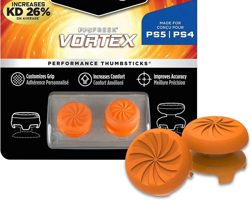 Controller Joystick Thumb Grip Stick Cover Spiderman for PS4 | PS5 | Xbox One, One X | Nintendo Switch (PS5 Vortex Orange)