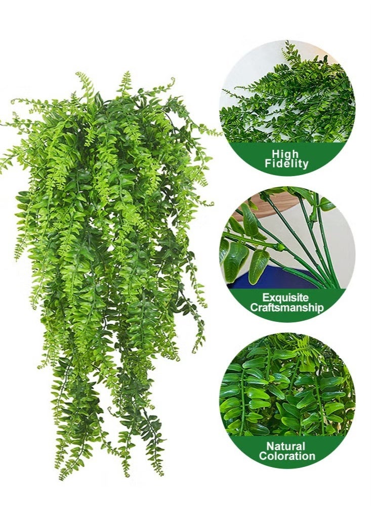 Arabest Set of 6 Artificial Ivy Leaf Hanging Plants for DIY Wall, Home, and Garden Basket Décor  - Image 3