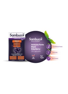 Sambucol Immuno Forte Vitamin C with Zinc Capsules 30'S  - Image 2