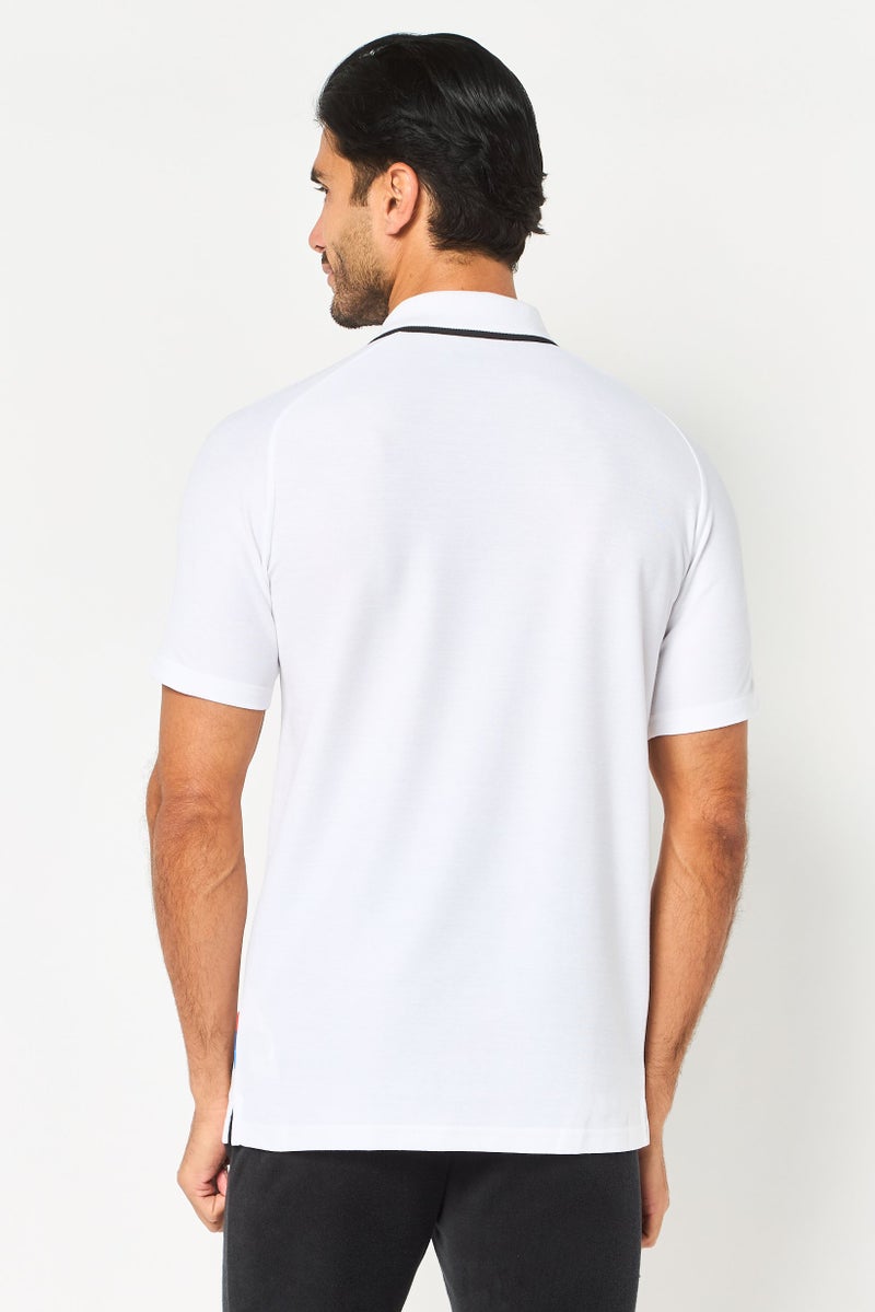 Puma x BMW Motorsport Men Sportswear Fit Short Sleeve Outdoor Polo Shirt, White - Image 2