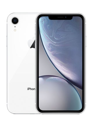آيفون XR مع تطبيق فيس تايم لون أبيض سعة 128 جيجابايت يدعم تقنية 4G LTE - منطقة الشرق الأوسط
