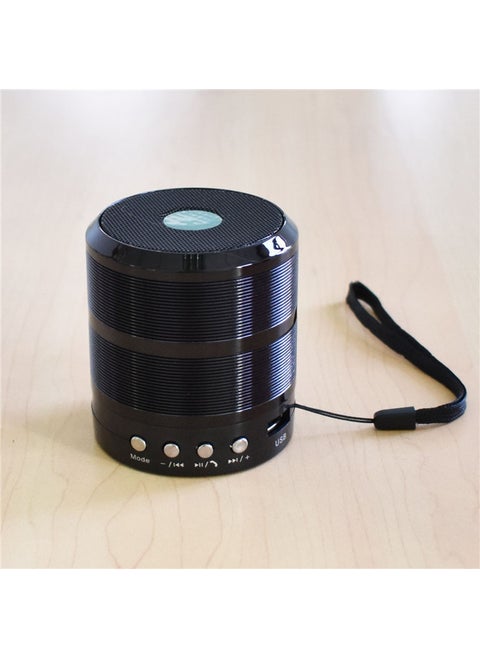 Portable Bluetooth Speaker with Subwoofer Black