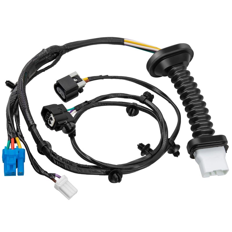 حزام باب RED WOLF مع موصل مثبت على باب السائق والراكب يناسب دودج رام 1500/2500/3500 2002-2010، دودج رام 4500/5500 2008-2010 استبدال 56051931AA 56051931AB 645-506