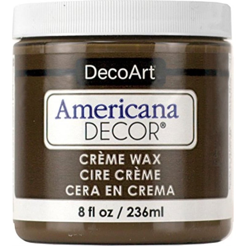 DecoArt Deco Art ADM8-07-36 Americana Decor Creme Wax, 8 Fl. Oz, Deep Brown  - Image 2