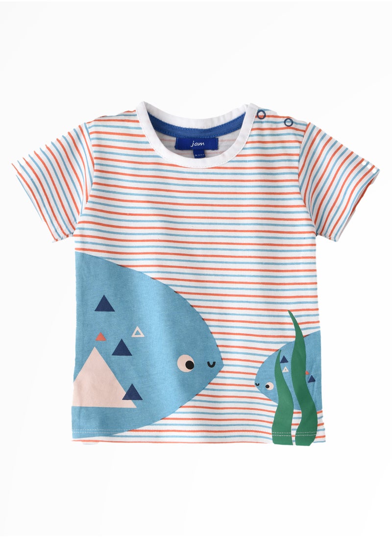 JAM Boys' Short-Sleeve Cotton Tees for Spring & Summer | Playful Prints  - Image 1