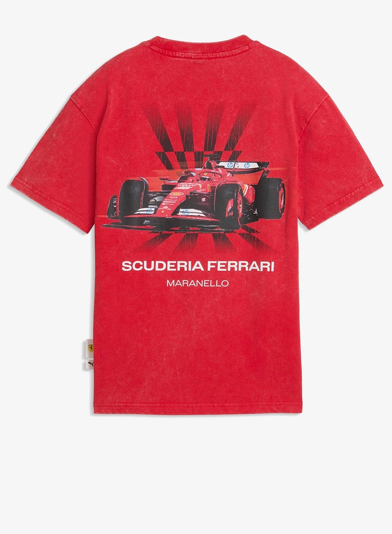 PUMA Youth Ferrari Car Graphic T-Shirt - Image 4
