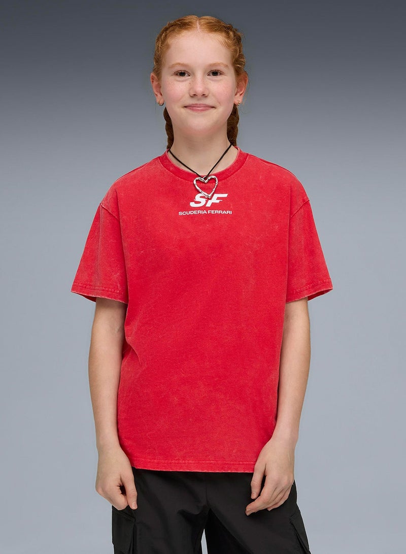 PUMA Youth Ferrari Car Graphic T-Shirt - Image 1