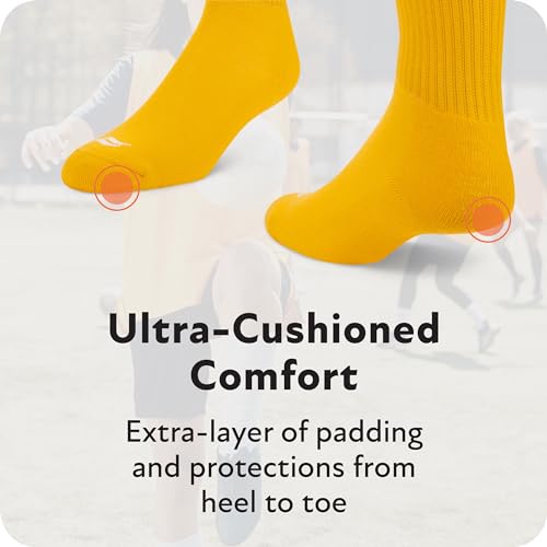 Sof Sole Soccer Over-the-Calf Team Athletic Performance Socks (2 Pair), Small, Royal Blue - Image 5