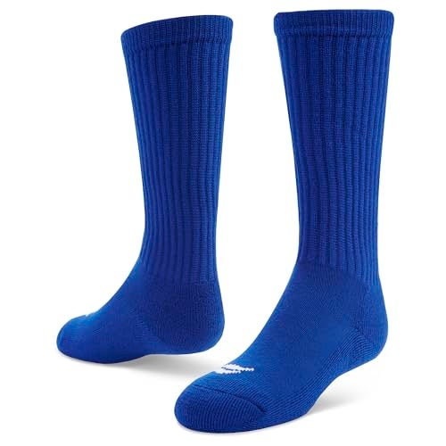 Sof Sole Soccer Over-the-Calf Team Athletic Performance Socks (2 Pair), Small, Royal Blue - Image 1