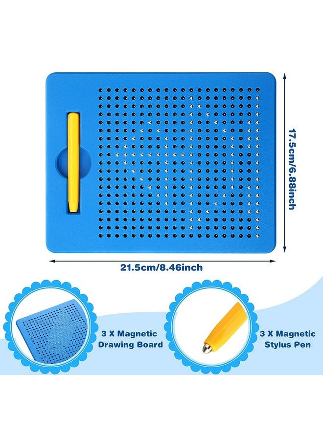 ماجيك واند لوحة رسم مغناطيسية قابلة للمسح من ماجيك واند، 380 حبة، مع قلم مغناطيسي مرن للأطفال الصغار والأطفال. 【عبوة من لوحين】 - Image 2