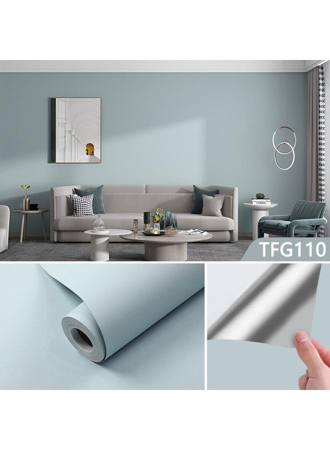 Bluejw Solid Color Wallpaper Modern Simple Plain Grey Matte Aluminum Foil Wallpaper Home Wall Wallpaper Self-Paste Pvc Instant Paste - Image 1