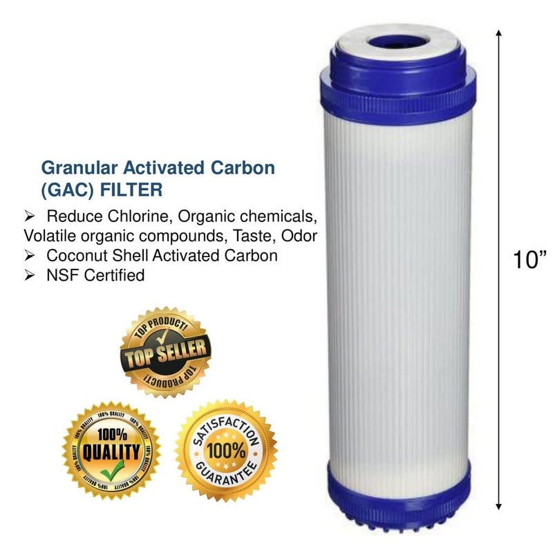 KRplus KRPLUS RO GAC Granular Activated Carbon for Under SinkWall Hanging Filter Models Pack of 5  - Image 5