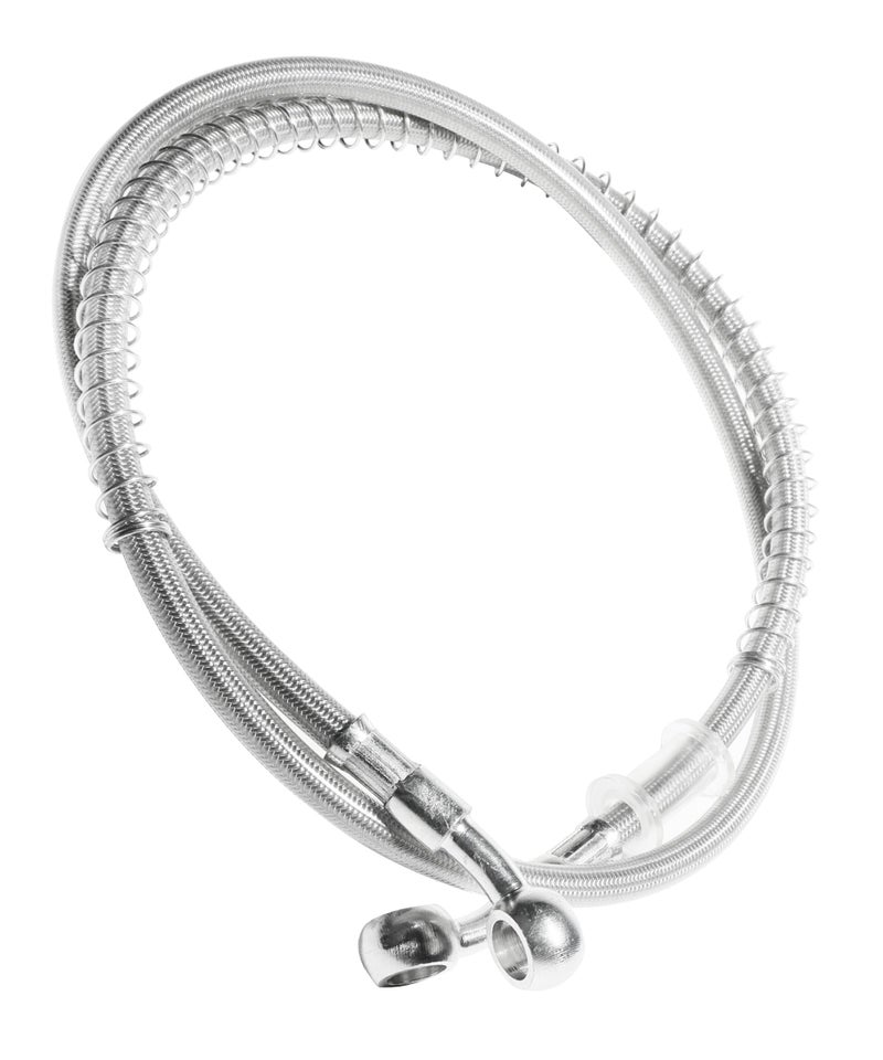 RACOONA 3937 Length Motorcycle Hydraulic Brake Line Oil Hose Pipe Stainless Steel Braided CableCar Accessories 10mm ID Braided Hydraulic Brake Hose Line Pipeline - Image 2