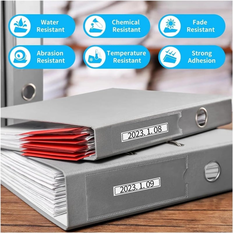 شريط تسمية SS12KW SS18KW 24KW لطابعات LW-400 LW-300 LW-700 LC-4WBN9 (9 مم) - Image 4