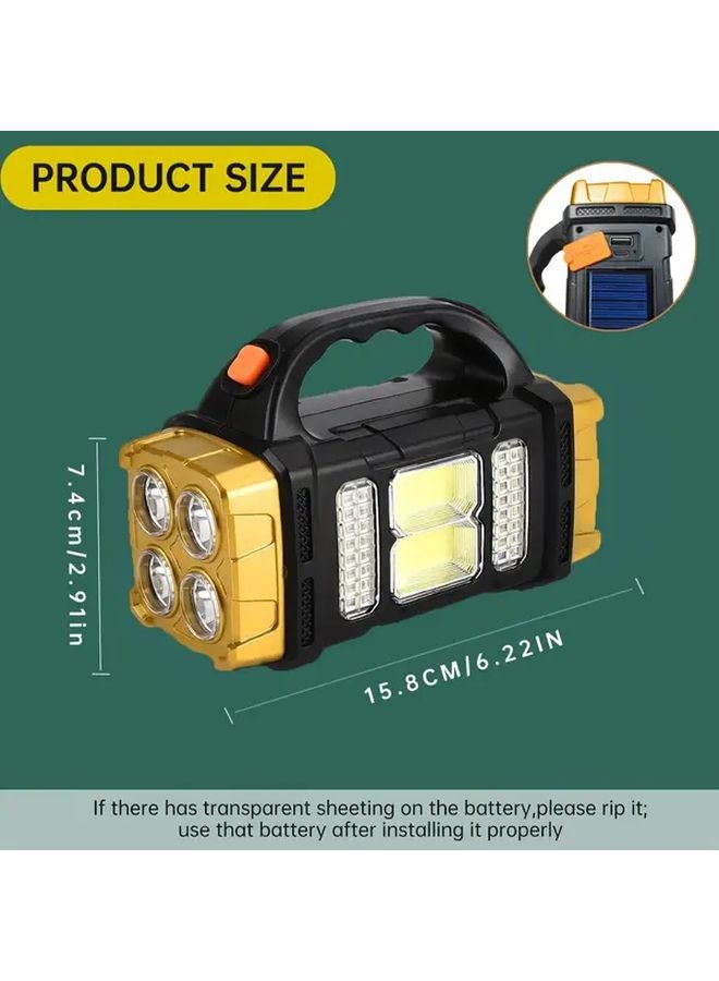 Solar LED Emergency Lamp USB Rechargeable High Lumen Hiking Light Outdoor Camping - Image 4