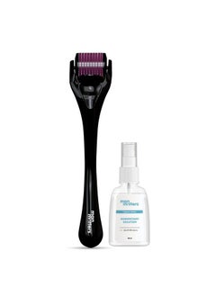 Man Matters 1.00 Mm Derma Roller With Disinfectant; With 540 Titanium Alloy Needles; Promotes Beard & Hair Growth & Reduces Acne Scars; Safe & Effective To Use  - Image 1