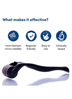 Man Matters 1.00 Mm Derma Roller With Disinfectant; With 540 Titanium Alloy Needles; Promotes Beard & Hair Growth & Reduces Acne Scars; Safe & Effective To Use  - Image 4