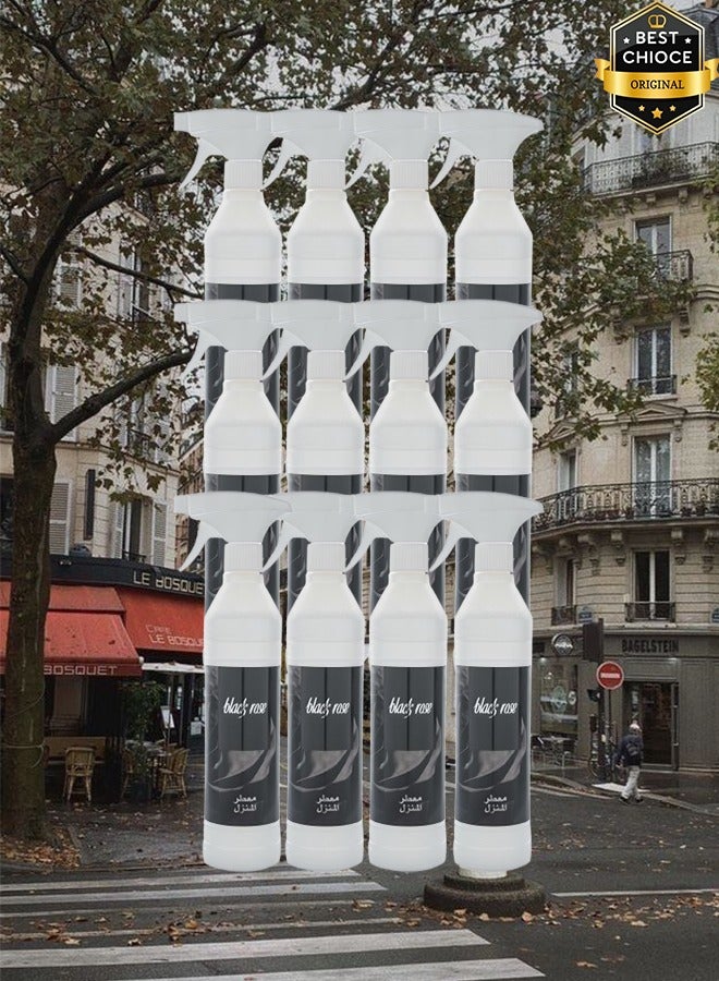 Banafa 12 Pieces Black Rose Air Freshner 500ml - Image 1