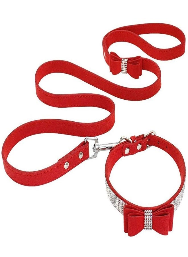 ETOPARS Rhinestone Dog Collar Leashes, Crystal Diamond Cat Dog Collar Leash Set, Cute Dazzling Dog Rhinestone Collar, Dog Collar Harness for Small & Medium Dogs - Image 5