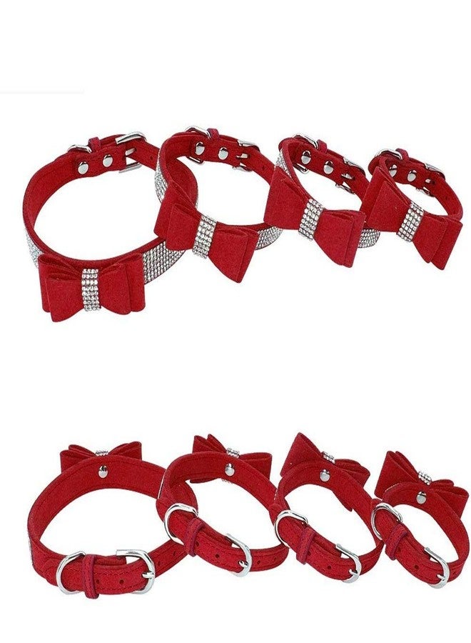 ETOPARS Rhinestone Dog Collar Leashes, Crystal Diamond Cat Dog Collar Leash Set, Cute Dazzling Dog Rhinestone Collar, Dog Collar Harness for Small & Medium Dogs - Image 4