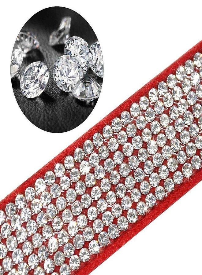 ETOPARS Rhinestone Dog Collar Leashes, Crystal Diamond Cat Dog Collar Leash Set, Cute Dazzling Dog Rhinestone Collar, Dog Collar Harness for Small & Medium Dogs - Image 2