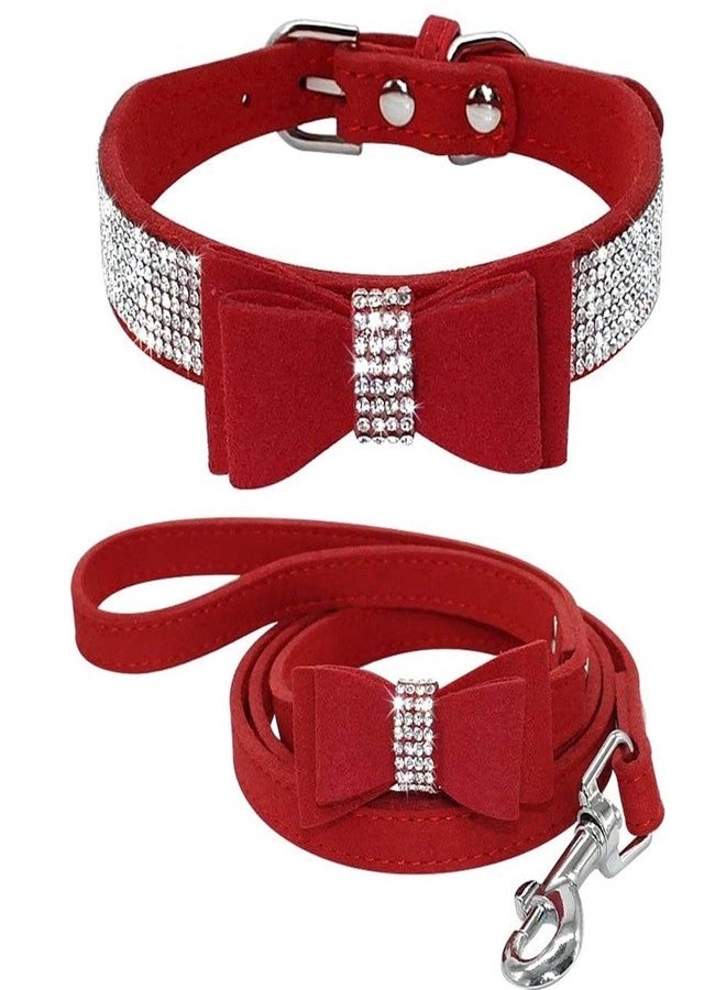 ETOPARS Rhinestone Dog Collar Leashes, Crystal Diamond Cat Dog Collar Leash Set, Cute Dazzling Dog Rhinestone Collar, Dog Collar Harness for Small & Medium Dogs - Image 1