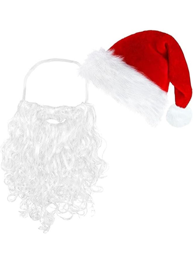 Santa hat and beard suit - Image 1