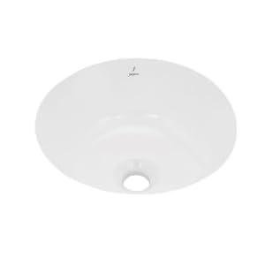 JAQUAR Laguna Series Under Counter WASH Basin (White) | 350x350x160mm, Round | Ceramic Basin/Sink for Bathroom, Living Room | NOT Table/Counter Top | LAS-WHT-91705 - Image 1