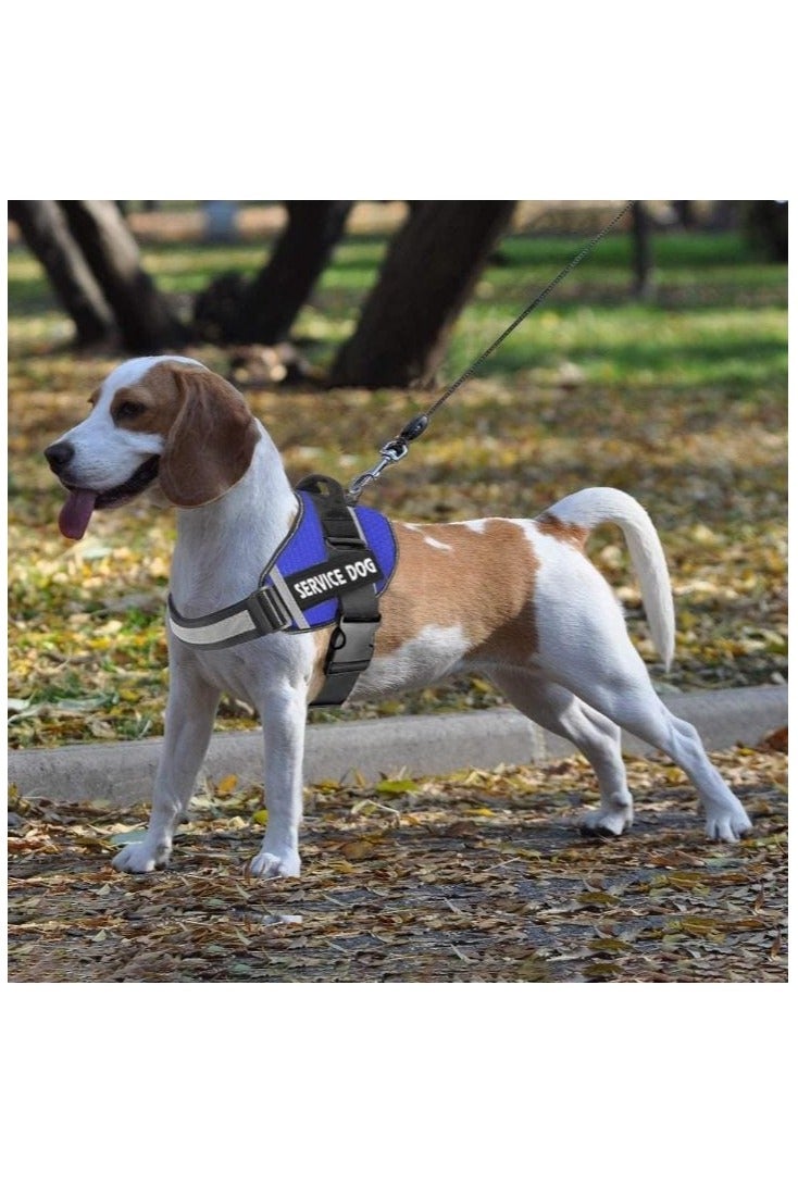Dog Harness, No-Pull Service Dog Harness with Handle Adjustable Outdoor Pet Dog Vest 5M Reflective Nylon Material Vest for Breeds,Easy Control for Small Medium Large Dogs - Image 4