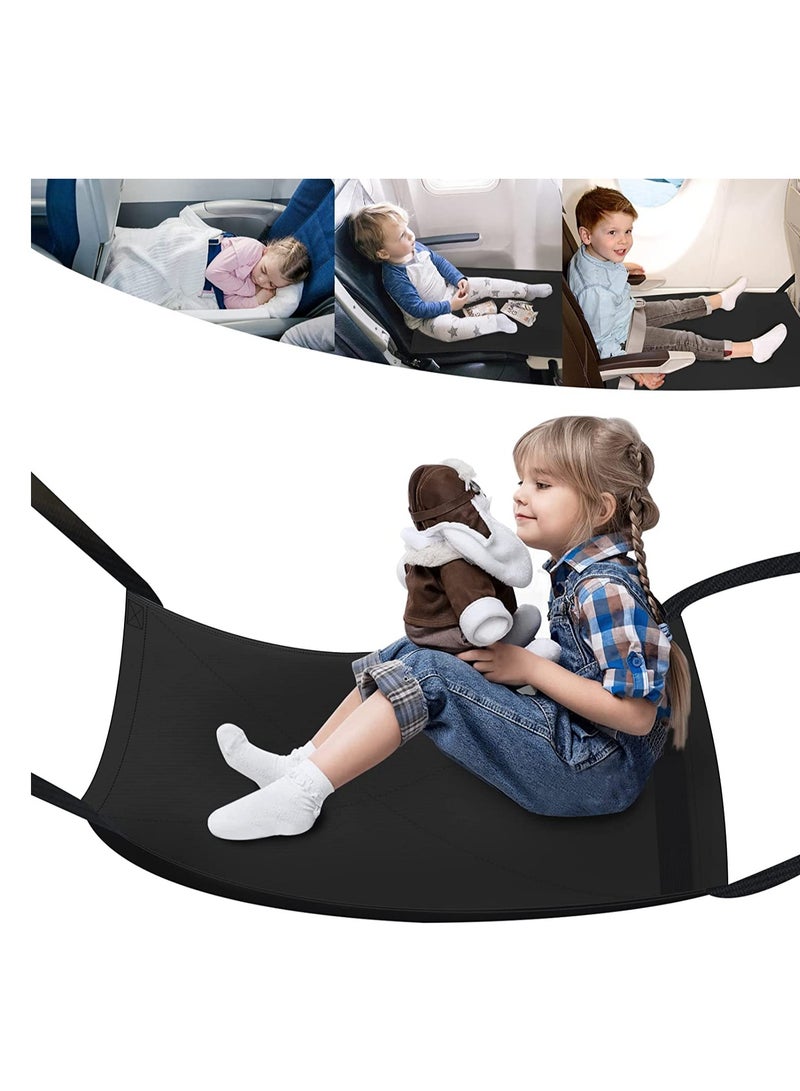SYOSI Baby Airplane Travel Footrest Bed, Portable Toddler Travel Foot Hammock, Airplane Seat Extender Leg Rest, Travel Essentials for Children to Lie Down on Plane, Maximum 55lb/25 kg Weight Capacity - Image 1