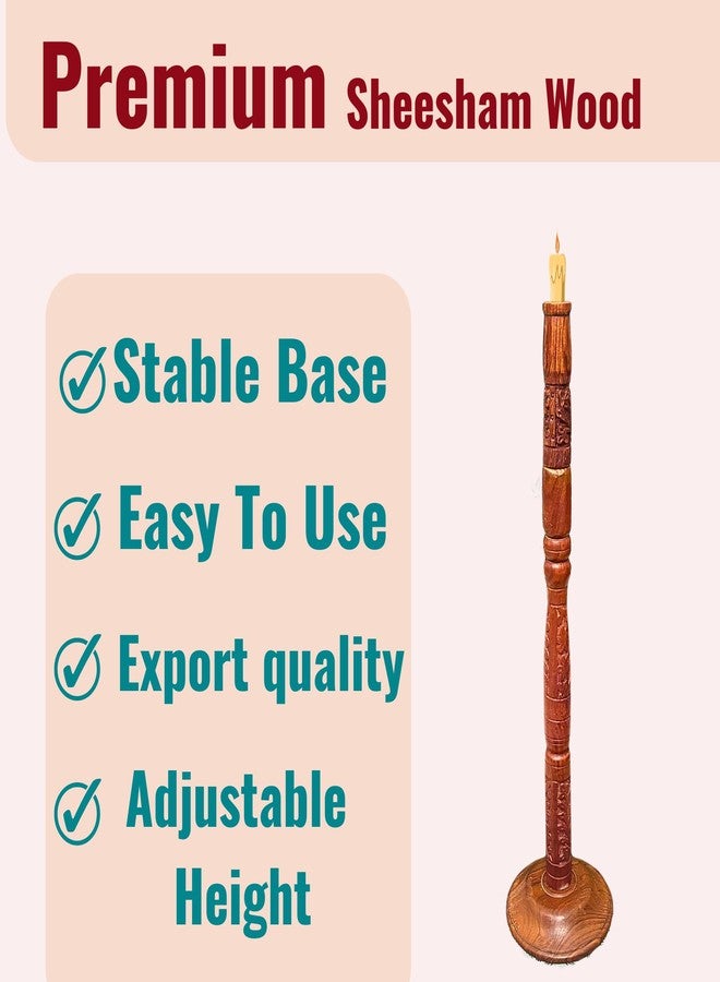OKO Tratak Stand Wooden Meditation Candle Stand Suitable for Third Eye Trataka Yoga Meditation or as a Decorative - Image 3
