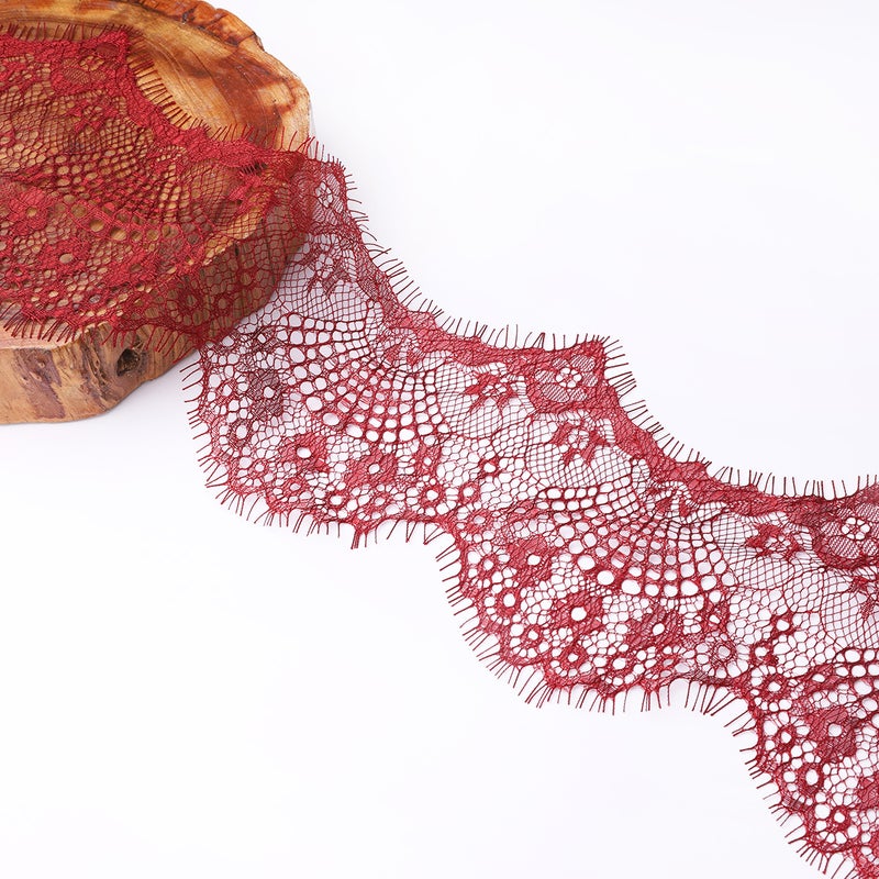 14 Color Optional Flower Embroidery Lace Fabric Trim Ribbon Handmade DIY Sewing Material Accessories Factory Direct Violet - Image 2