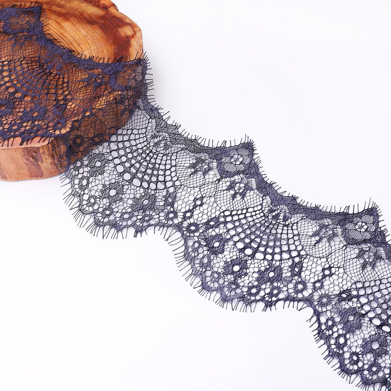 14 Color Optional Flower Embroidery Lace Fabric Trim Ribbon Handmade DIY Sewing Material Accessories Factory Direct Violet - Image 4