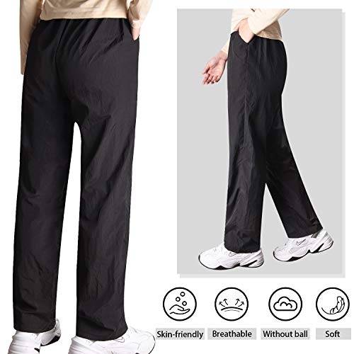 Noverlife Professional Pet Groomer Trousers, XL Size, Splash Proof Anti-Static Pet Beautician Trousers with 2 Pockets, Lightweight Unisex Grooming Black Pants for Pet Shop, Breathable Chef Work Pants - Image 2